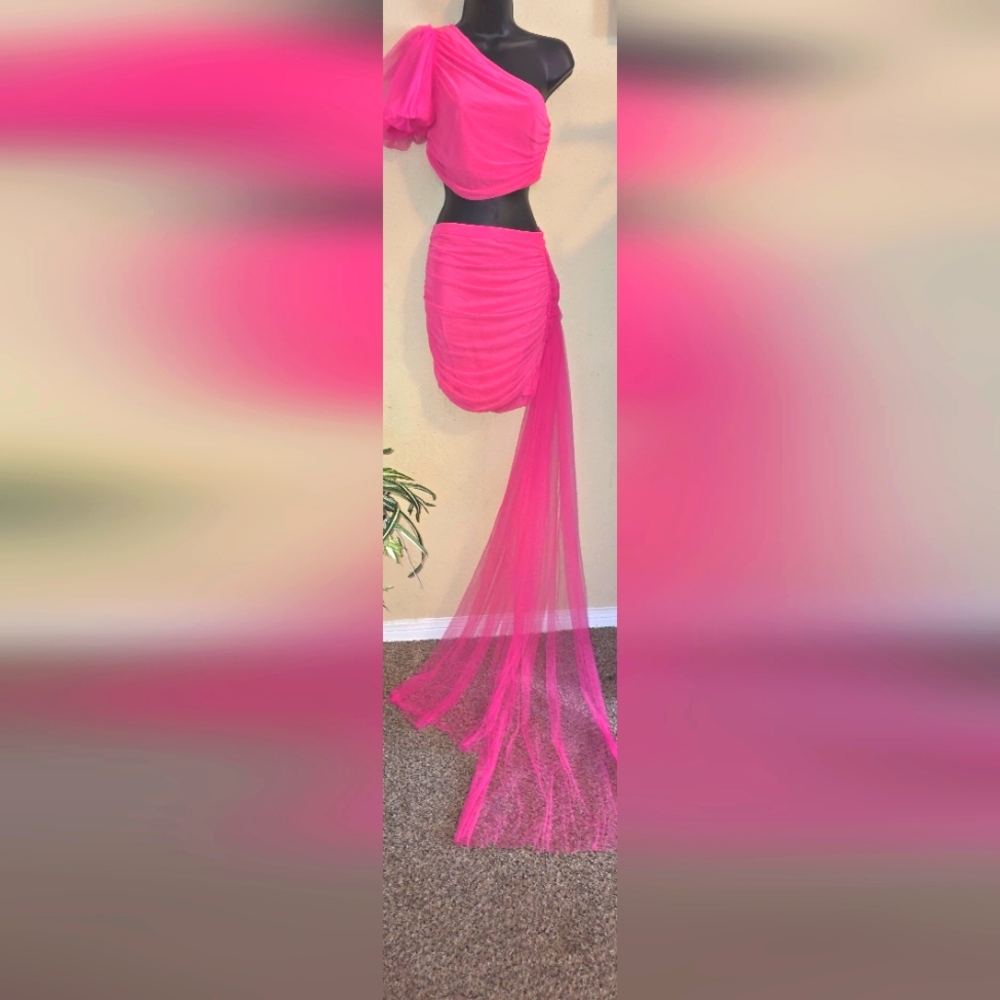 💞Princess Pink Tulle Skirt Set